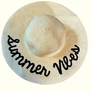 Summer Vibes Wide Brim Beach Hat